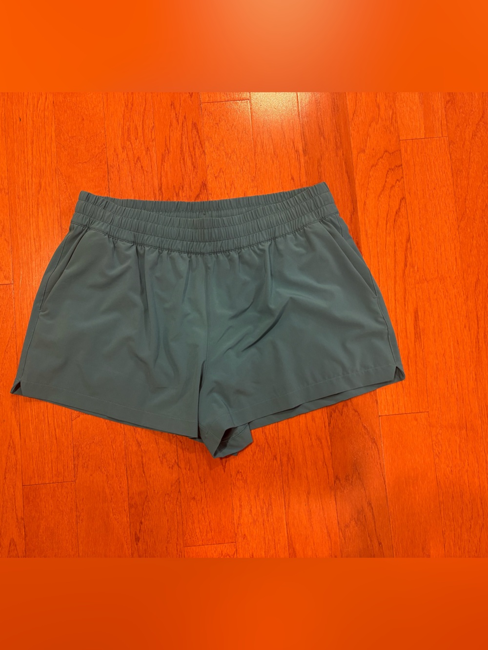 Athleta Women's Athletic Elastic-Waist Fully Lined Performance Shorts - Teal
